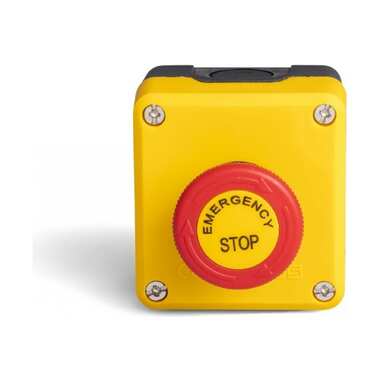 1 кнопочный пульт управления с аварийной кнопкой Emas с маркир., на грибке, 240В, 4А P1EC400E40E