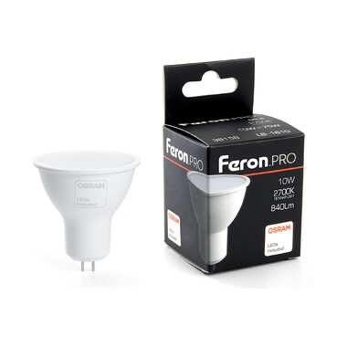 Светодиодная лампа FERON PRO LB-1610 MR16 G5.3 10W 2700K 38158