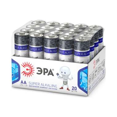 Батарейка ЭРА LR6-20 bulk SUPER Alkaline Б0054623 ERA