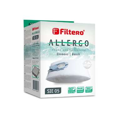 Мешки для пылесосов SIE 05 (4) Allergo 4 шт + моторный и микрофильтр FILTERO 05957