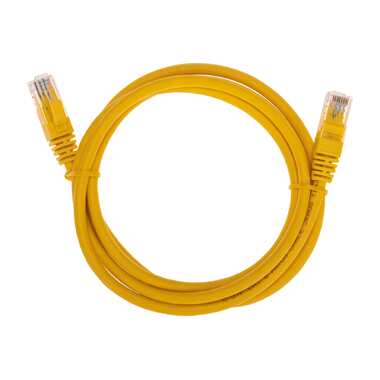 Патч-корд REXANT u/utp cat 6, rj45-rj45, 26awg, lszh, желтый, 1.5м 02-0295-105