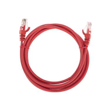 Патч-корд REXANT u/utp, cat 5e, rj45-rj45, 26awg, lszh, красный, 2м 02-0103-2