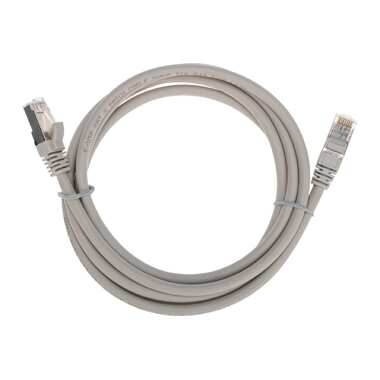 Патч-корд REXANT f/utp cat 6, rj45-rj45, 26awg, lszh, серый, 2м 02-0210-2