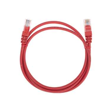 Патч-корд REXANT u/utp, cat 5e, rj45-rj45, 26awg, lszh, красный, 1м 02-0103-1