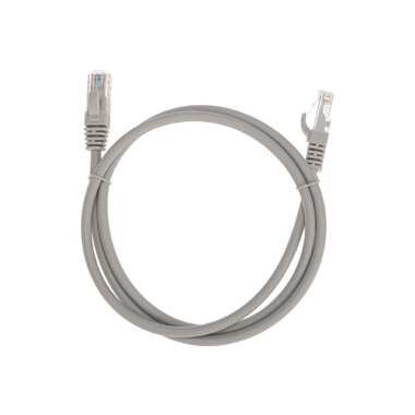 Патч-корд REXANT u/utp cat 6, rj45-rj45, 26awg, lszh, серый, 1м 02-0290-1