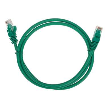 Патч-корд REXANT u/utp cat 6, rj45-rj45, 26awg, lszh, зеленый, 1м 02-0296-1