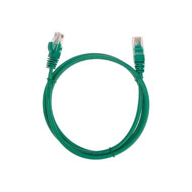 Патч-корд REXANT u/utp, cat 5e, rj45-rj45, 26awg, lszh, зеленый, 1м 02-0106-1