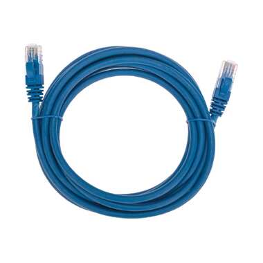 Патч-корд REXANT u/utp cat 6, rj45-rj45, 26awg, lszh, синий, 3м 02-0294-3