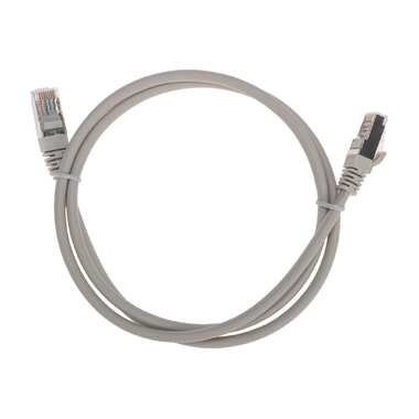 Патч-корд REXANT f/utp, cat 5e, rj45-rj45, 26awg, lszh, серый, 1м 02-0110-1