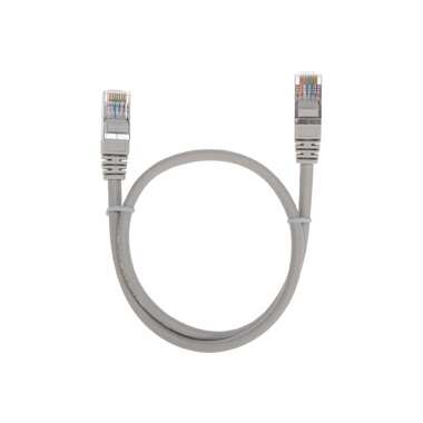 Патч-корд REXANT f/utp, cat 5e, rj45-rj45, 26awg, lszh, серый, 0,5м 02-0110-05