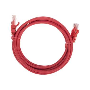 Патч-корд REXANT u/utp cat 6, rj45-rj45, 26awg, lszh, красный, 2м 02-0293-2