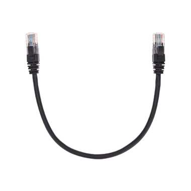 Патч-корд REXANT u/utp, cat 5e, rj45-rj45, 26awg, lszh, черный, 0,3м 02-0102-03