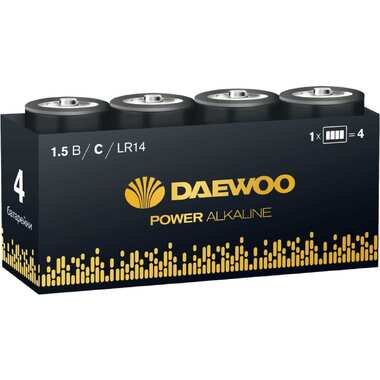 Алкалиновая батарейка DAEWOO LR14 Power Alkaline Pack-4 5046566