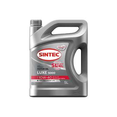 Моторное масло Sintec Luxe 5000 10w-40 sl/cf 5л акция 5л по цене 4л 600300