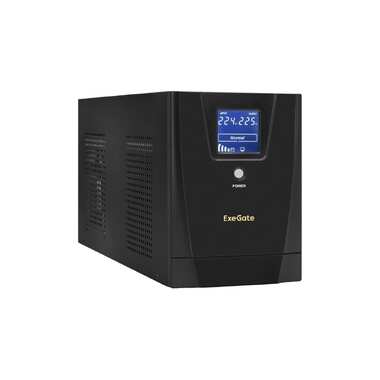 ИБП ExeGate SpecialPro Smart LLB-3000.LCD.AVR.3SH.2C13,RJ45 11,USB, металлический корпус, Black 292636