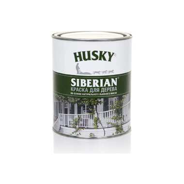 Краска для дерева HUSKY SIBERIAN белый, 0.9 л 27004