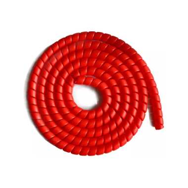 Спиральная пластиковая защита PARLмU SG-26-C13-k5, полипропилен, 26 мм, выпуклая поверхность, красная, 5 м PR0800500-5 PARLMU