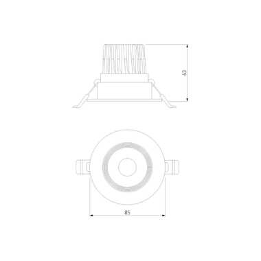 Встраиваемый светодиодный светильник Elektrostandard even белый 25094/led a065458