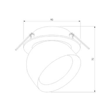 Встраиваемый светодиодный светильник Elektrostandard uno белый 25092/led a065453