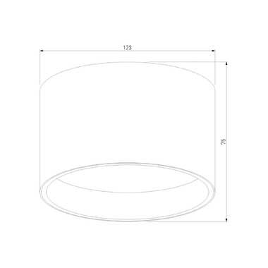 Потолочный светодиодный светильник Elektrostandard banti 13w 3000k черный 25123/led a063929