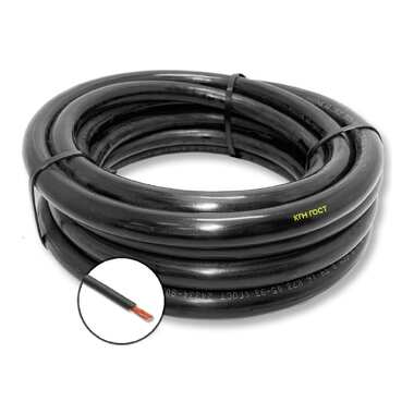Резиновый негорючий кабель КГН ПРОВОДНИК 1x6 мм2, 2м OZ243371L2