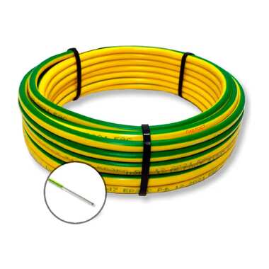 Установочный провод ПРОВОДНИК ПАВ, 1x2.5 мм2, Зелено-желтый, 5м OZ251800L5