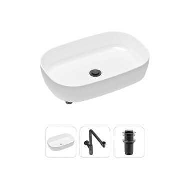 Накладная раковина для ванной Lavinia Boho Bathroom Sink Slim в комплекте 3 в 1 21520101