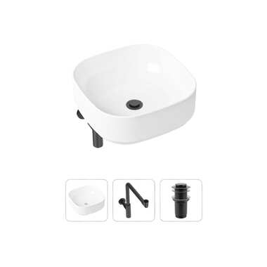 Накладная раковина для ванной Lavinia Boho Bathroom Sink Slim в комплекте 3 в 1 21520263