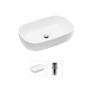 Накладная раковина для ванной Lavinia Boho Bathroom Sink Slim в комплекте 2 в 1 21520798