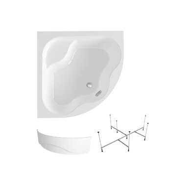 Акриловая ванна с каркасом и экраном Lavinia Boho Aveo в наборе 3 в 1 S2-37040140