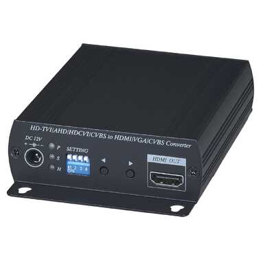 Преобразователь-разветвитель AHD/HDCVI/HDTVI в HDMI/VGA/CVBS SC&T AD001HD4 sct1110