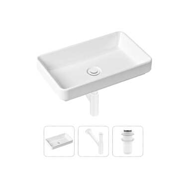 Накладная раковина для ванной Lavinia Boho Bathroom Sink Slim в комплекте 3 в 1 21520151