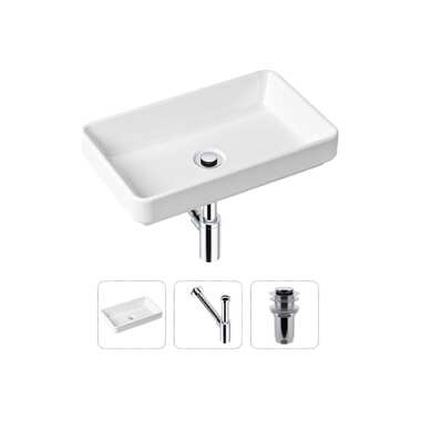 Накладная раковина для ванной Lavinia Boho Bathroom Sink Slim в комплекте 3 в 1 21520113