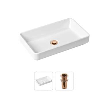 Накладная раковина для ванной Lavinia Boho Bathroom Sink Slim в комплекте 2 в 1 21520814