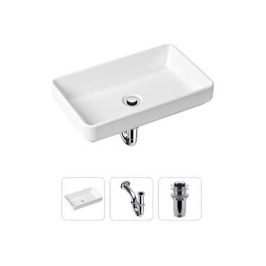Накладная раковина для ванной Lavinia Boho Bathroom Sink Slim в комплекте 3 в 1 21520109