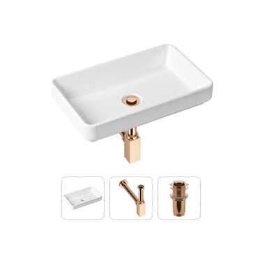 Накладная раковина для ванной Lavinia Boho Bathroom Sink Slim в комплекте 3 в 1 21520129