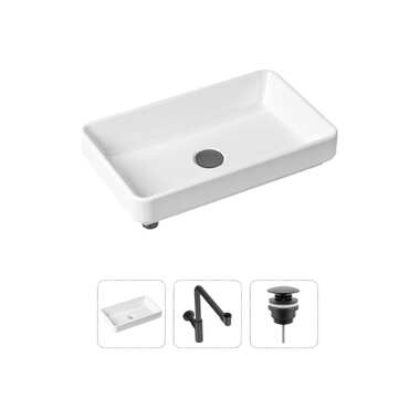 Накладная раковина для ванной Lavinia Boho Bathroom Sink Slim в комплекте 3 в 1 21520156