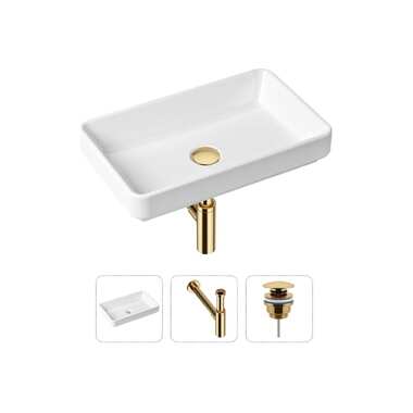 Накладная раковина для ванной Lavinia Boho Bathroom Sink Slim в комплекте 3 в 1 21520148