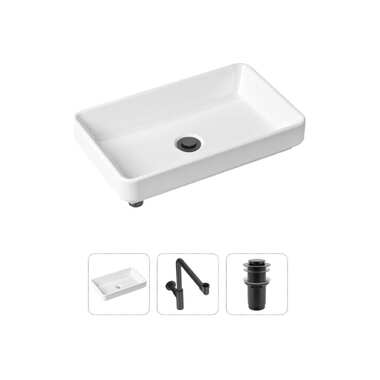 Накладная раковина для ванной Lavinia Boho Bathroom Sink Slim в комплекте 3 в 1 21520155