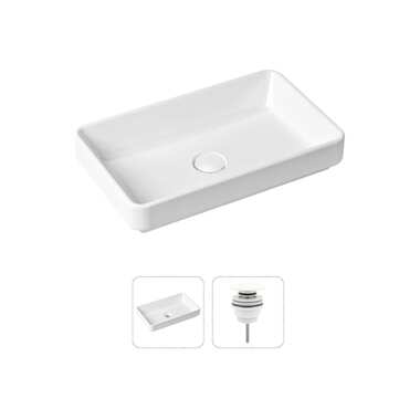 Накладная раковина для ванной Lavinia Boho Bathroom Sink Slim в комплекте 2 в 1 21520817