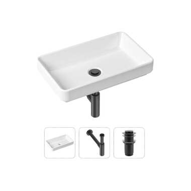 Накладная раковина для ванной Lavinia Boho Bathroom Sink Slim в комплекте 3 в 1 21520145
