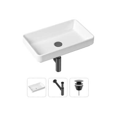 Накладная раковина для ванной Lavinia Boho Bathroom Sink Slim в комплекте 3 в 1 21520146