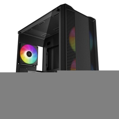 Корпус MiniTower Deepcool CC360 ARGB black (mATX, без БП, ARGB, USB3.0 Type-A+USB2.0 Type-A) (R-CC360-BKAPM3-G-1)