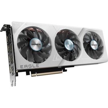 Видеокарта Gigabyte PCI-E nVidia GeForce RTX 4060 8G EAGLE OC ICE (8Gb/GDDR6/128bit/HDMI, DP) RTL (GV-N4060EAGLEOC ICE-8GD)