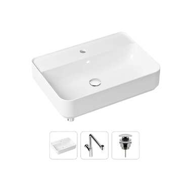 Накладная раковина для ванной Lavinia Boho Bathroom Sink Slim в комплекте 3 в 1 21520370