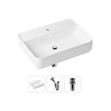 Накладная раковина для ванной Lavinia Boho Bathroom Sink Slim в комплекте 3 в 1 21520325
