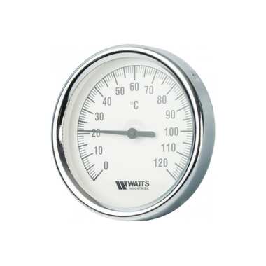 Термометр Watts F+R801 OR биметаллический 63mm, 0-160 C, гильза 75 мм 10005810