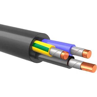 Силовой огнестойкий кабель ВВГнг(А)-FRLS МКЗ 3x2,5ок 0,66кВ (n, pe) 100 (м) Т0000113408