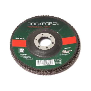 Диск лепестковый торцевой (125х22 мм; P100) ROCKFORCE RF-FD5100M(29640)