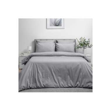 Комплект постельного белья Волшебная Ночь Gray Cloud поплин, евро, с наволочками 70/70 782128